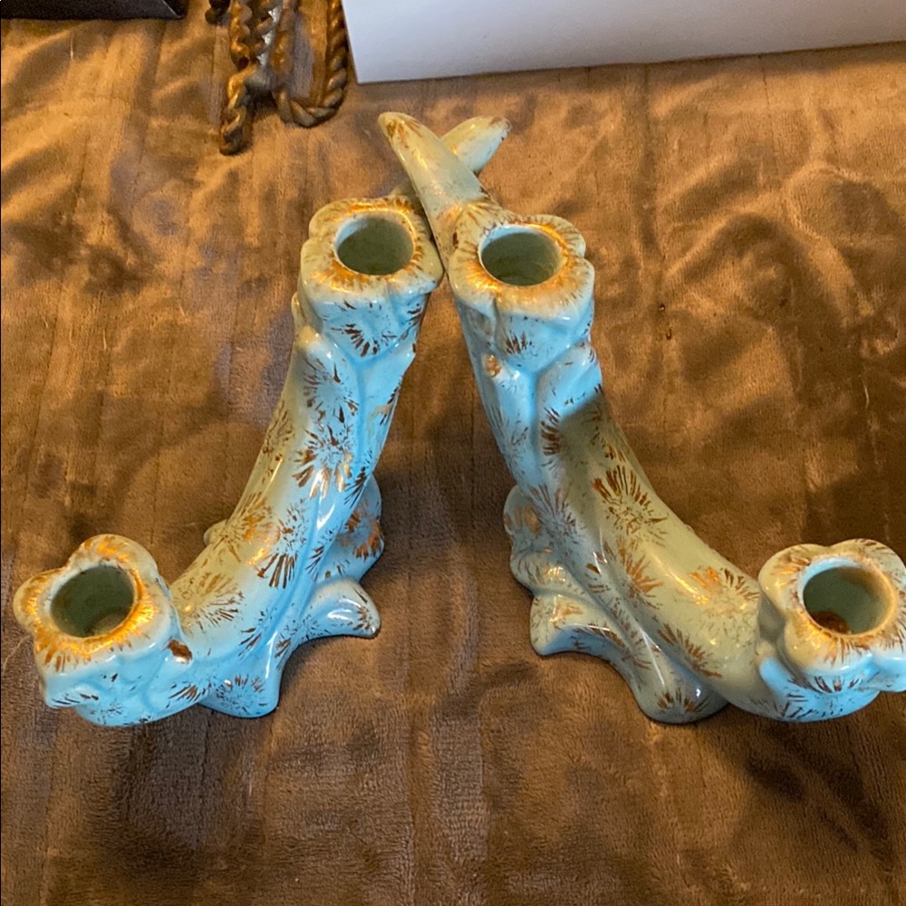 Antique candle holders